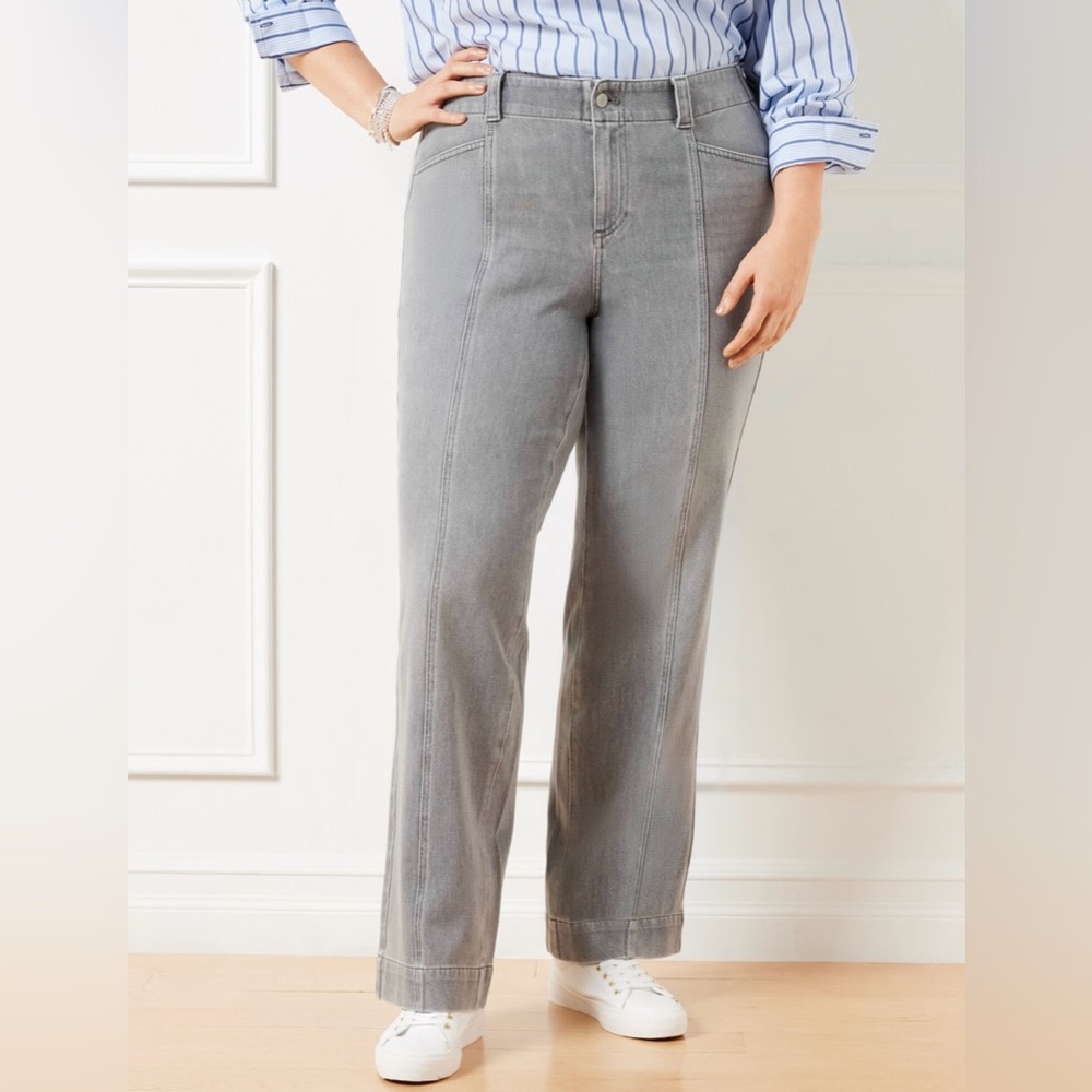 Talbots Classic Jean Trousers - Sterling Wash - plus size 14 - new with tags!